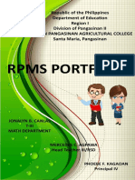 RPMS Cover Page For T I III