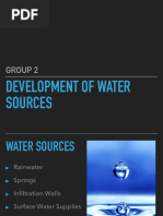 Development of Water Sources