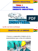 Tema 1 Introduccion Al Mantenimiento Industrial