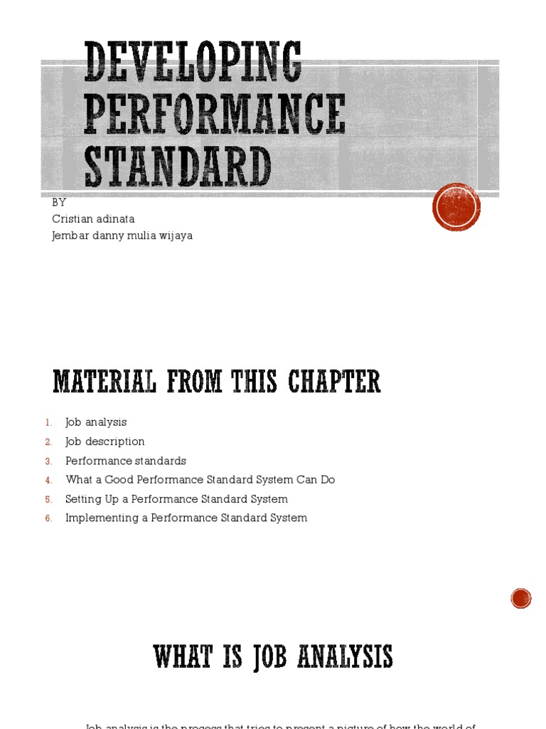Establishing Effective Performance Standards | PDF | Goal | Cognition