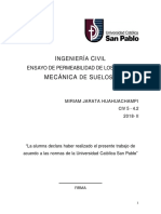 Informe de Permeabilidad