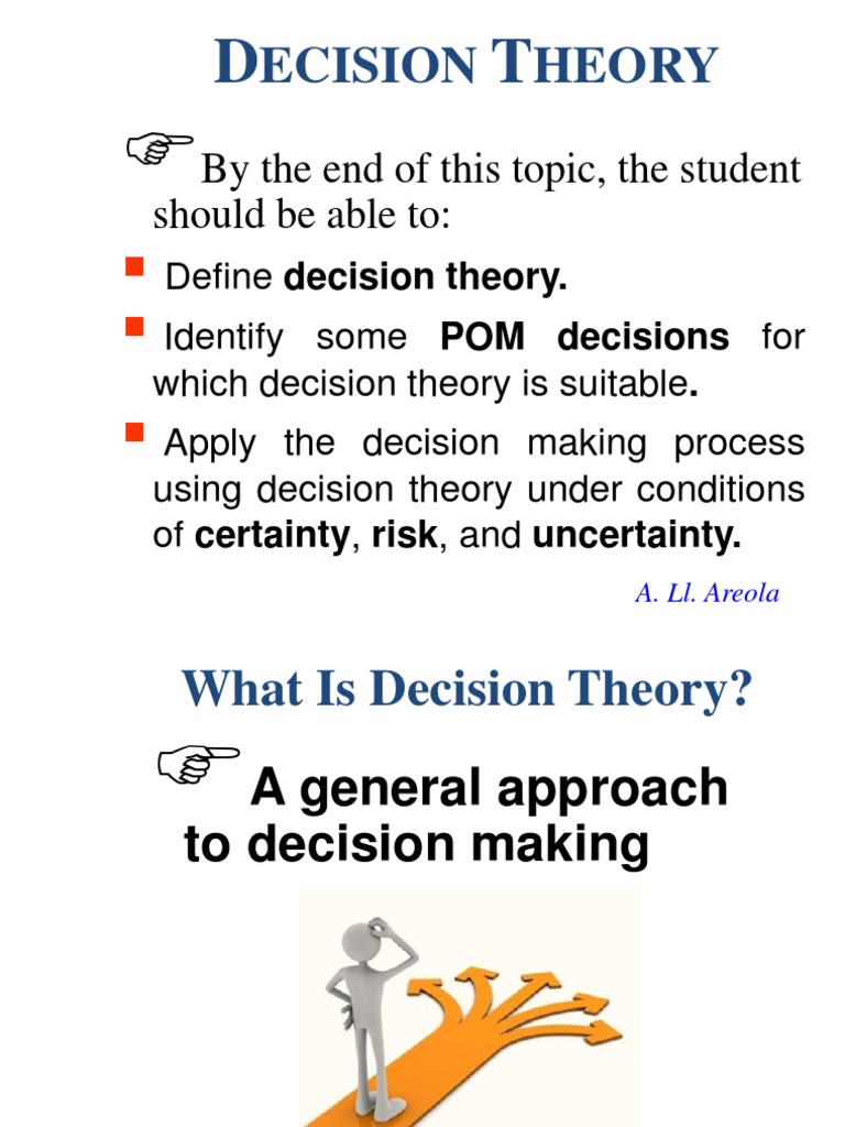 Understanding Decision Theory in POM | PDF | Technology & Engineering
