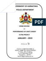 Karnataka Police Department Releases January 2019 Crime Review Report