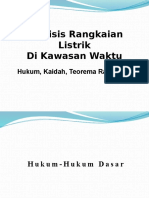 Analisis Rangkaian Listrik Di Kawasan Waktu: Hukum, Kaidah, Teorema Rangkaian