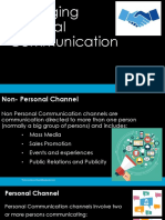 Non Personal Communications Report