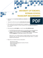 Transcript Requirements 201213