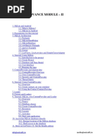 Android Advance Module - Ii: Info@netcraftz - in