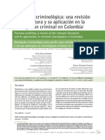 Perfilacion Criminologica Una Revision D PDF