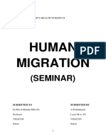 Human Migration: (Seminar)