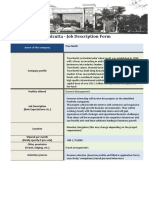 IIM Calcutta - Job Description Form: True North