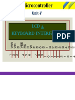 LCD Keyboard Interfacing: Unit-V