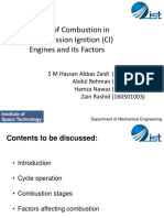 Combustion Stages of CI Engine and Factors Affecting It