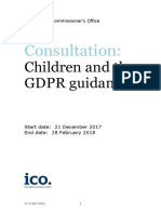 Children Gdpr Consultation Document Doc