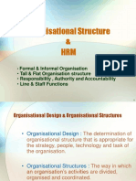 Organisational Structure & HRM