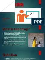 Teaching: Prepared by Payal