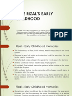 Jose Rizal's Early Childhood