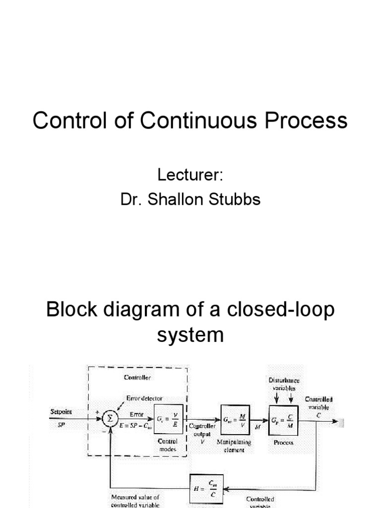 Continuous Process Control Basics | PDF | Control Theory | Mechanical ...