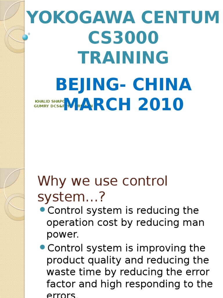 Yokogawa Centum CS3000 | PDF | Programmable Logic Controller ...