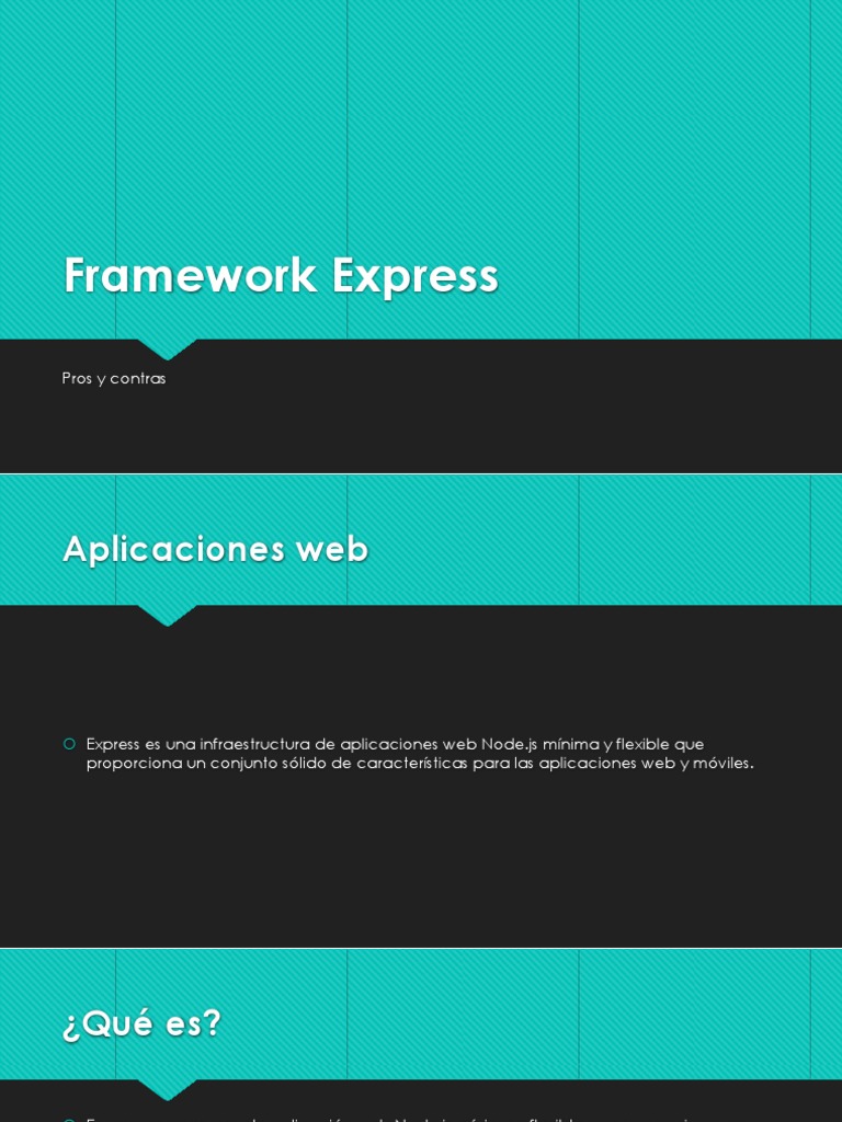 Pros y Contras del Framework Express | PDF | Script Java | Red mundial