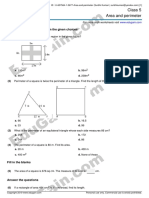 Class 5 Area and Perimeter: Choose Correct Answer(s) From The Given Choices