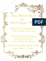 Sample Wedding Invitation