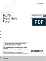Fm/Am Digital Media Player: Operating Instructions Manual de Instrucciones