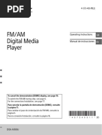 Fm/Am Digital Media Player: Operating Instructions Manual de Instrucciones