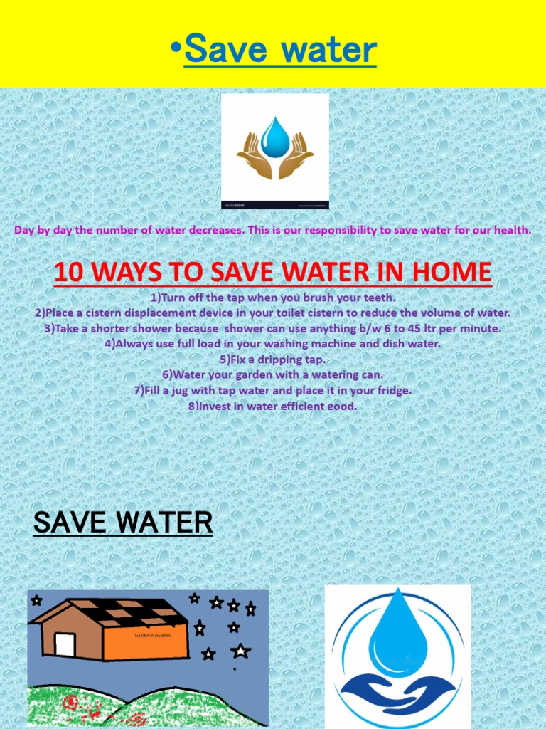 10 Ways To Save Water in Home | PDF | Home & Garden