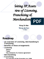 Exploiting IP Assets Overview of Licensing, Franchising & Merchandising