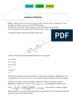 Physics 1120: 1D Kinematics Solutions