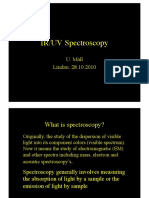 IR/UV Spectroscopy: U. Mall Lindau, 28.10.2010
