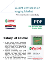 Building A Joint Venture in An Emerging Market: - A Burmah Castrol Case Study