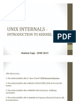 Unix Internals Unix Internals: Introduction To Kernel Introduction To Kernel