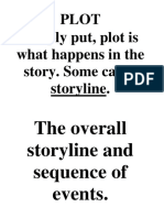 Plot Simply Put, Plot Is What Happens in The Story. Some Call It Storyline