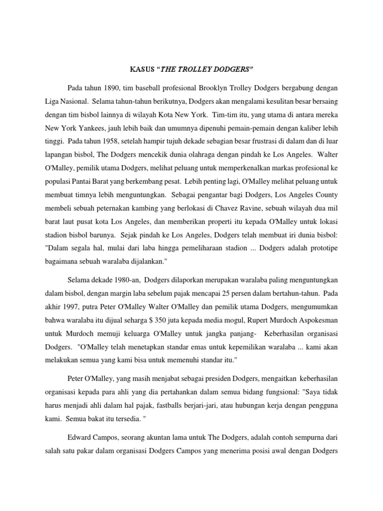Kasus "The Trolley Dodgers" PDF