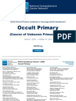 NCCN - Cancer of Unknown Primary-Occult Primary