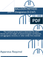 Rubber Balloon Method (ASTM Designation D-2167)