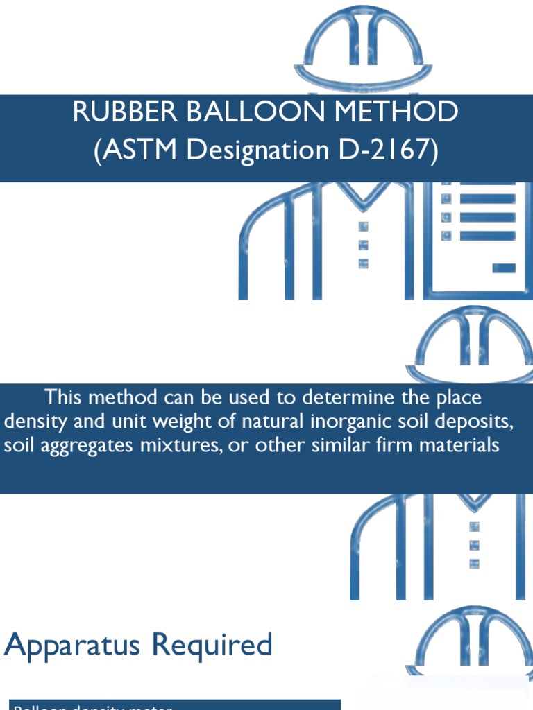 Rubber Balloon Density Test Procedure | PDF
