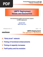 UMTS Deployment Issues and Economics