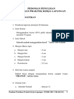 Pedoman Penulisan PKL STMIK MIC Cikarang