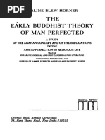 The Early Buddhist Theory of Man Perfected - Horner Isaline B. (1936) PDF