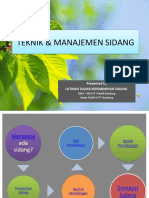 Teknik & Manajemen Sidang 