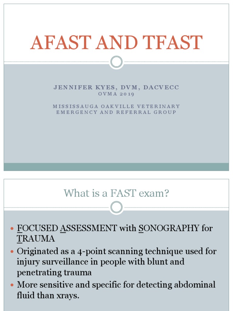 AFAST and TFAST Ultrasound Techniques | PDF | Thorax | Lung
