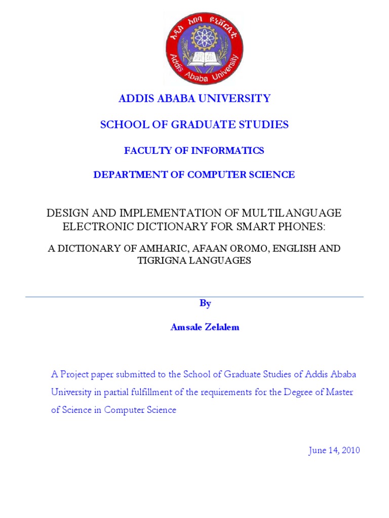 Design and Implementation of Multilangua PDF | PDF | Operating System ...