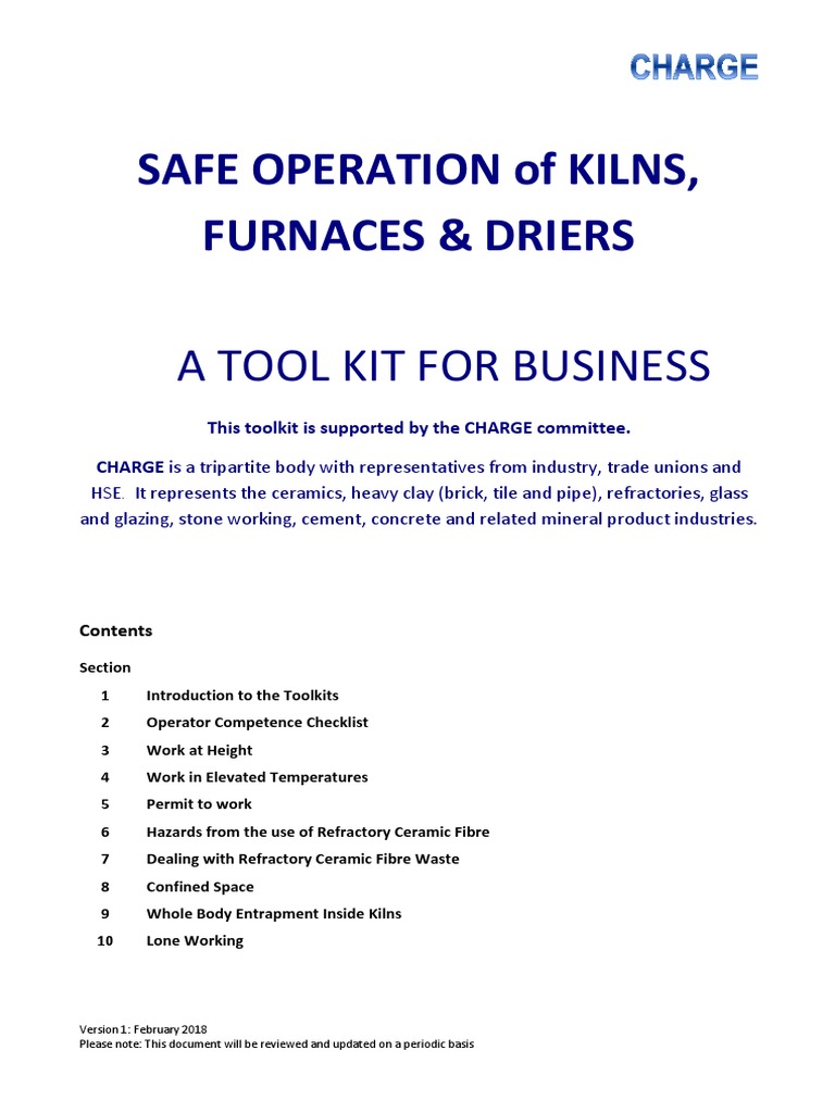 Safe Kiln and Furnace Operations Guide | PDF | Hyperthermia | Personal ...