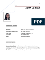 Hoja de vida contadora pública con experiencia