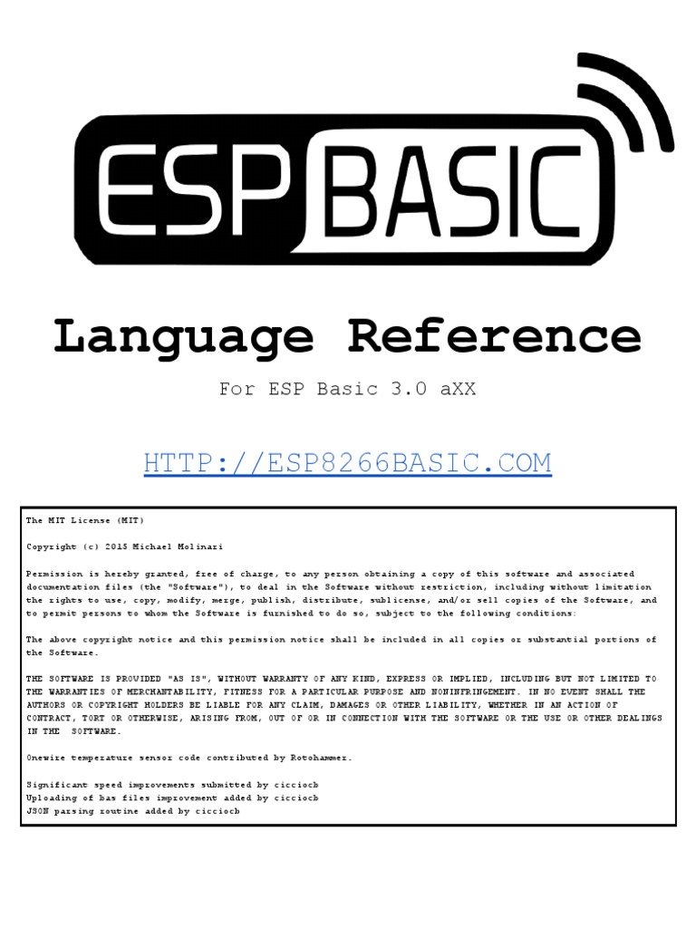 ESP8266 Penjelasan | PDF | Control Flow | Basic