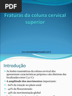 Lesões Traumáticas Da Coluna Cervical Alta