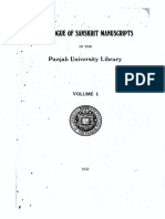 Catalogue of SKT Mss in The PUL Vols I and II PDF