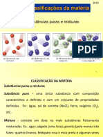 Classificação da Matéria: Substâncias Puras e Misturas